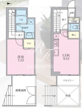 リージア三軒茶屋 101 間取り図