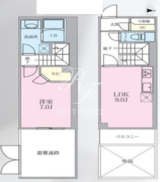 リージア三軒茶屋 105 間取り図