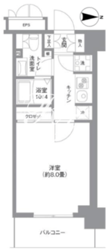 オアーゼ芝浦レジデンス 1012 間取り図