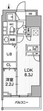 テラス森下 702 間取り図