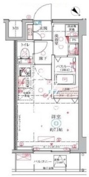 クレヴィスタ大井町 701 間取り図