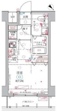 クレヴィスタ大井町 104 間取り図