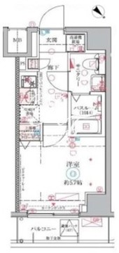 クレヴィスタ大井町 105 間取り図