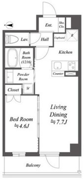 アルファプライム東陽町 911 間取り図