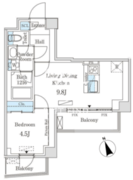 インスタイルレジデンス本駒込 302 間取り図 ?>
