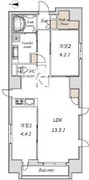 ライブフラット錦糸町 701 間取り図