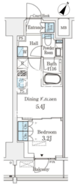 ベルファース神田神保町 304 間取り図
