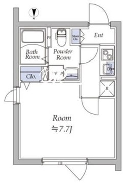 アトリオフラッツ戸越 302 間取り図