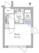 アトリオフラッツ戸越 203 間取り図