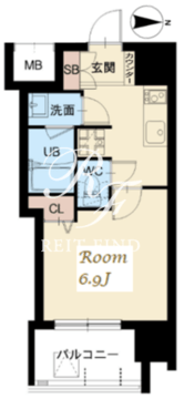 スプランディッド大山 604 間取り図