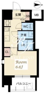 スプランディッド大山 1403 間取り図