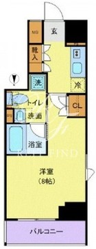 プレール・ドゥーク神楽坂 701 間取り図