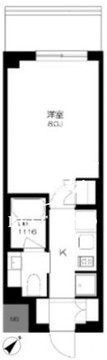 プライマル勝どき 714 間取り図