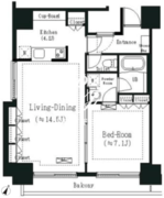 エルスタンザ白金 1002 間取り図