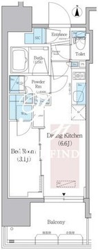 アーバネックス蔵前レジデンス 604 間取り図