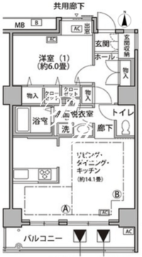 東雲キャナルコートCODAN 18-325 間取り図