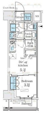 ベルファース錦糸町サウス 503 間取り図