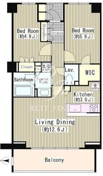 オアーゼ用賀 W-207 間取り図
