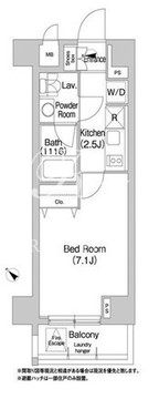 コンフォリア豊洲 711 間取り図