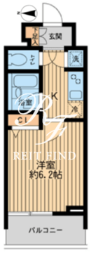 HF早稲田レジデンス 1-502 間取り図