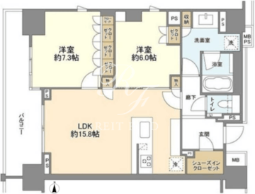 ブランズ渋谷常盤松 304 間取り図