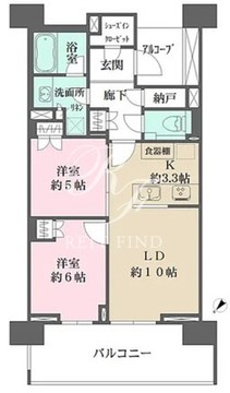 晴海フラッグ SUN-C-1410 間取り図