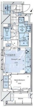 アスデュール日本橋人形町 301 間取り図