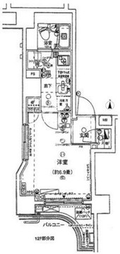 グランスイート東京マークス 1202 間取り図