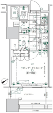 ローレルタワールネ浜松町 509 間取り図