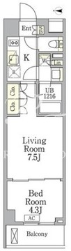 アイフラット馬込 209 間取り図