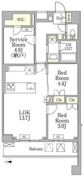 アイフラット馬込 407 間取り図