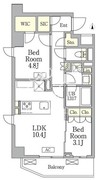 アイフラット馬込 306 間取り図