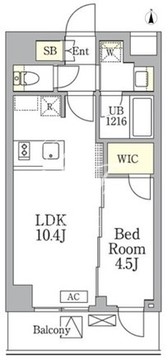 アイフラット馬込 403 間取り図
