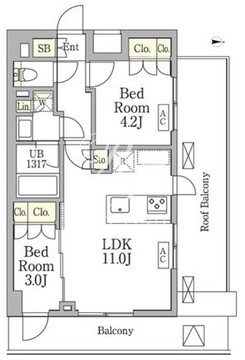 アイフラット馬込 409 間取り図