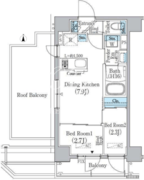 プライムブリス新宿上落合 703 間取り図