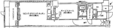 アクロス目黒タワー 507 間取り図