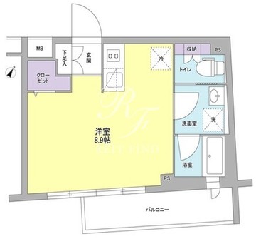 スタイリオ中延2ウエスト 306 間取り図