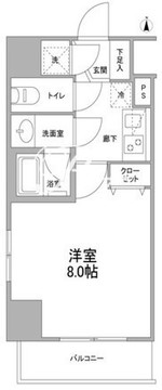 テラス王子 804 間取り図