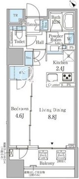 アネシア築地ステーションレジデンス 902 間取り図