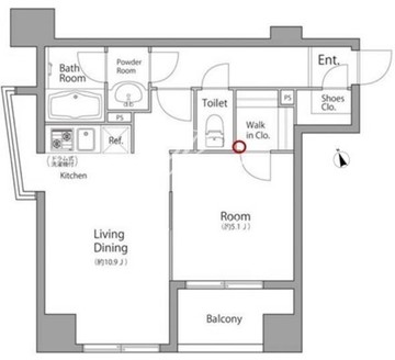 レジディア池袋ウエスト 506 間取り図