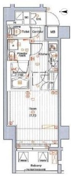 プレミアムキューブG四谷左門町 803 間取り図