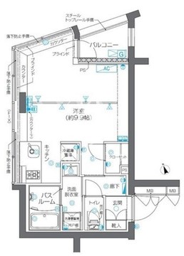 ズーム碑文谷 205 間取り図