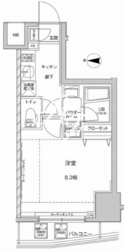 ジェノヴィア東大前グリーンヴェール 702 間取り図