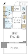 ブリリアタワー浜離宮 1114 間取り図 ?>