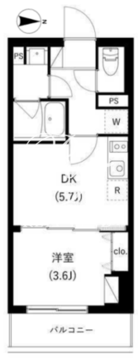 WHARF駒込 402 間取り図