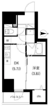 WHARF駒込 1002 間取り図