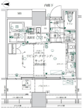 ローレルタワールネ浜松町 514 間取り図