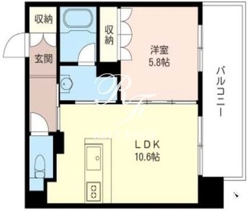オーキッドレジデンス品川 411 間取り図
