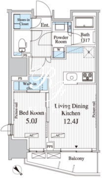 パークアクシス御茶ノ水 1205 間取り図