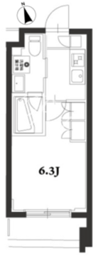アジールコート品川中延 309 間取り図